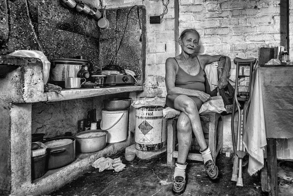 Elderly Cuban Woman by Andy Bauer — canvas wall art