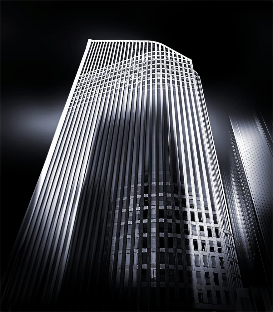Sleek Skyscraper Ascent by Erhard Batzdorf — canvas wall art