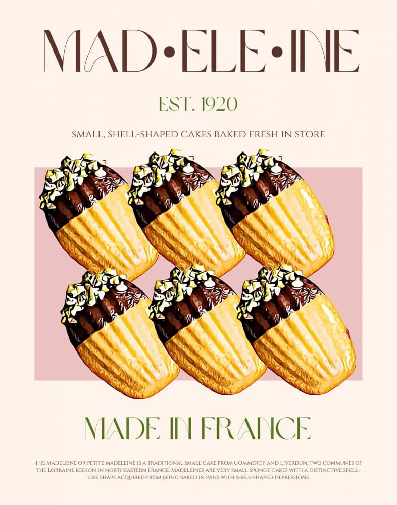 Chocolate Dipped Madeleines by Nazma Khokhar — canvas wall art