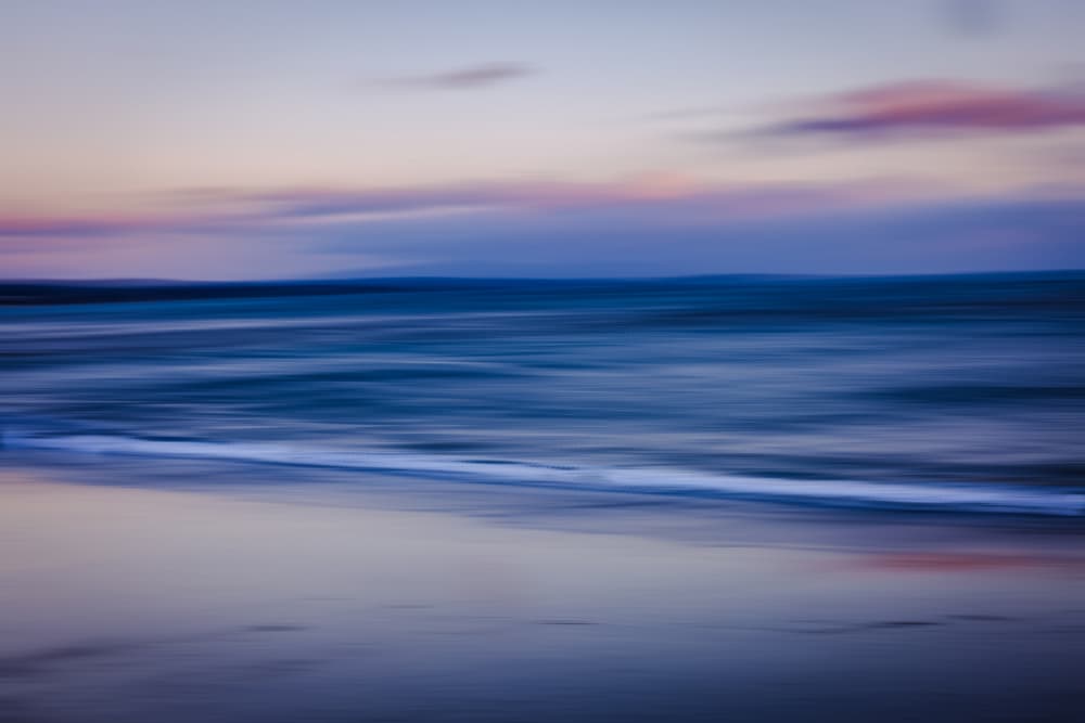 Serene Coastal Blur by Rob Ryan — canvas wall art