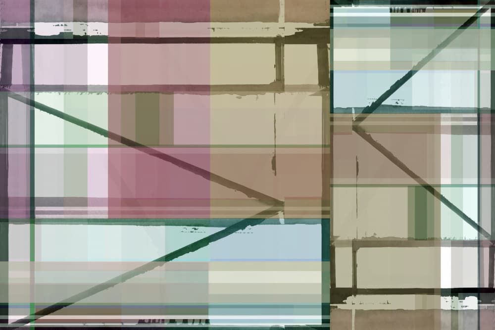 Modern Geometric Layers by cartissi — canvas wall art