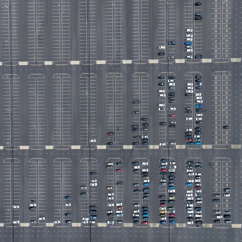 Aerial Parking Lot by Vladislav Danilov — canvas wall art