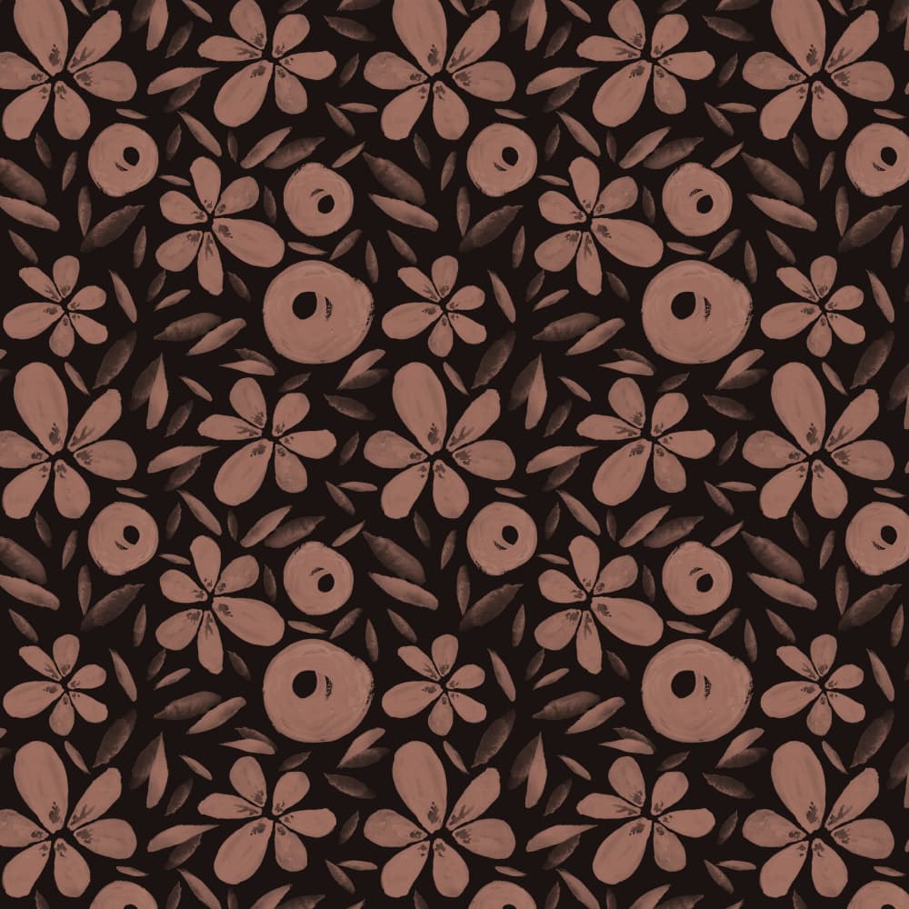 Moody Floral Pattern by Michele Channell — canvas wall art
