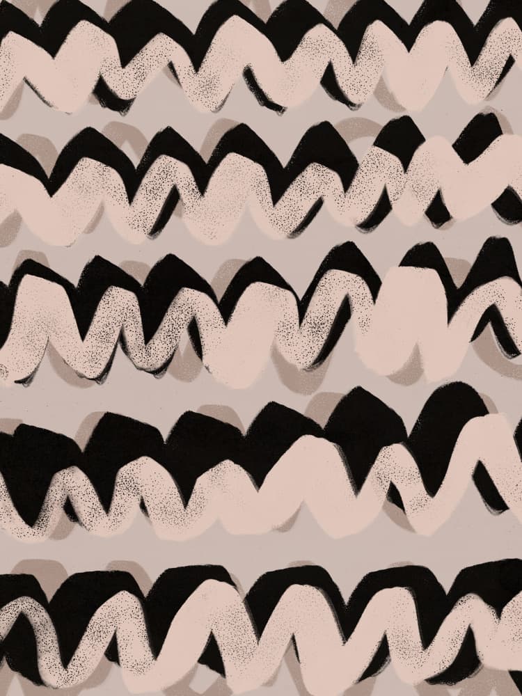 Zigzag Tapestry by Treechild — canvas wall art