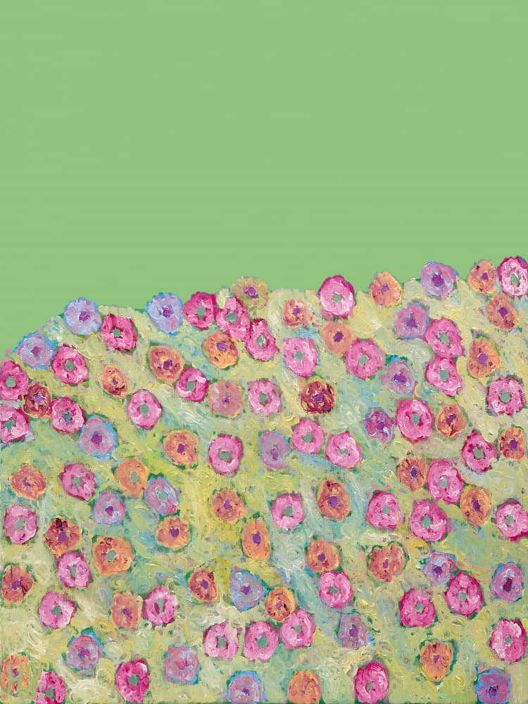 Colorful Spring Meadow by Helen Joynson — canvas wall art