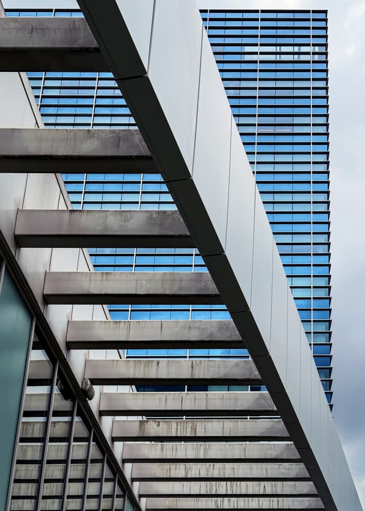 Abstract Building Geometry by Lus Joosten — canvas wall art