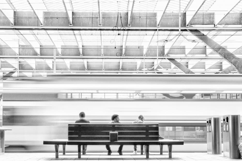 Train Station Motion by Hans Van Dongen — canvas wall art