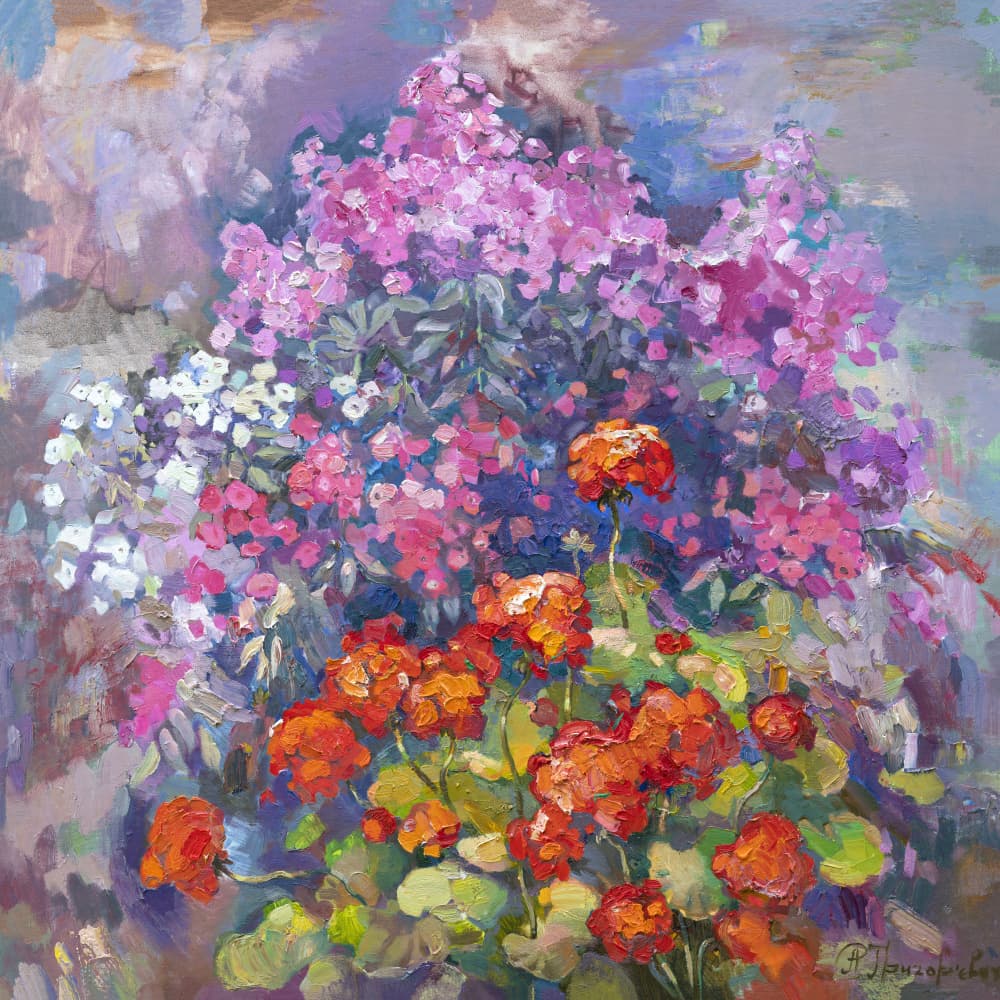 Vibrant Garden Bloom by Anastasiia Grygorieva — canvas wall art