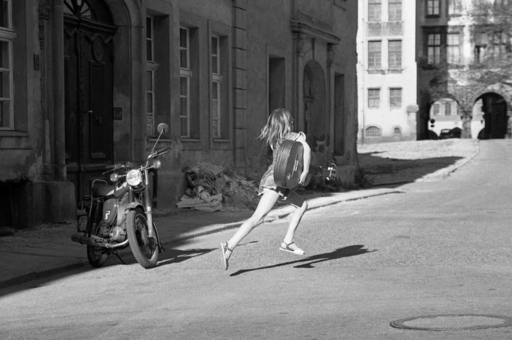 Running City Musician by Dieter Matthes — canvas wall art