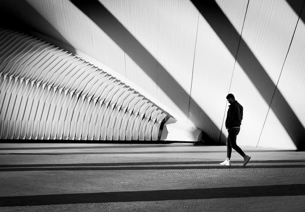 Man In Light And Shadow by Adolfo Urrutia — canvas wall art