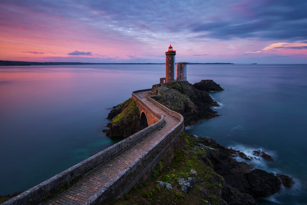 Twilight Lighthouse Path by Marco Galimberti — canvas wall art