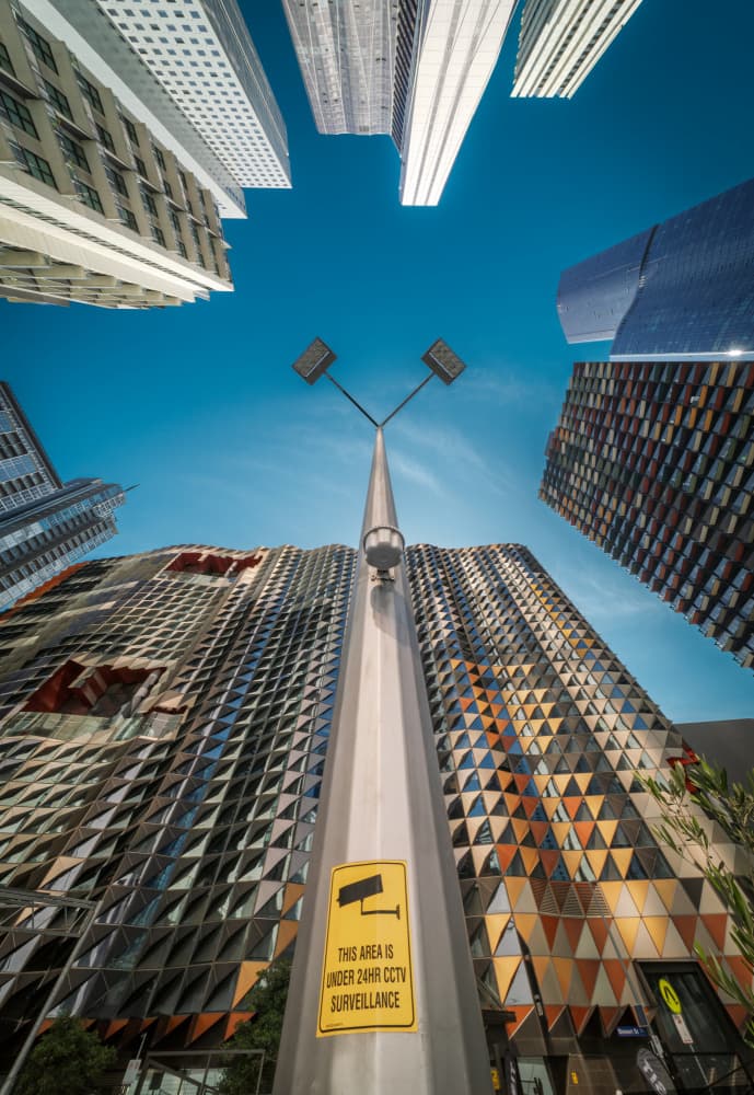 Urban Architecture Skyward by David Chiodo — canvas wall art