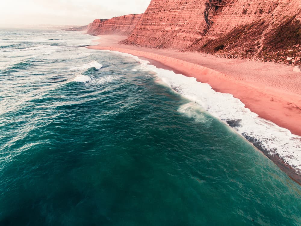 Vibrant Ocean Cliffs by Javier Pardina — canvas wall art