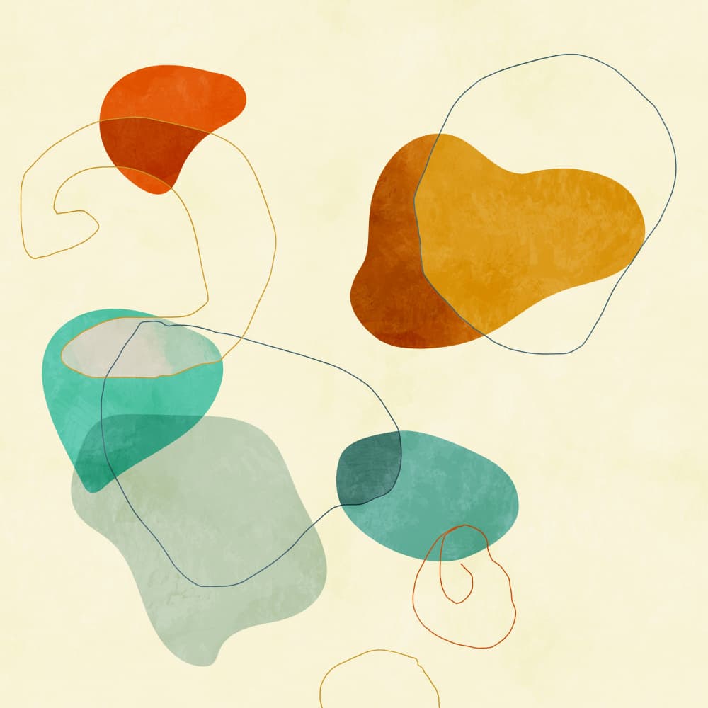 Shapes&lines3 by Ana Rut Bre — canvas wall art