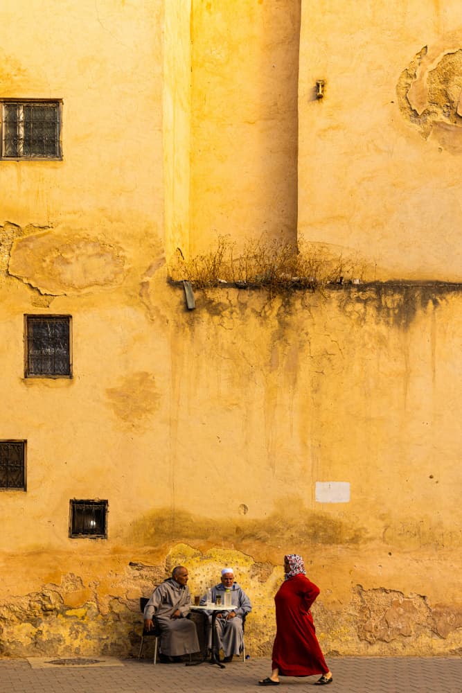 Moroccan Street Life by Tony Xu — canvas wall art
