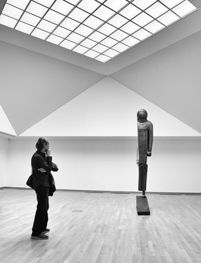 Gallery Contemplation by Miodrag Kosanovic — canvas wall art
