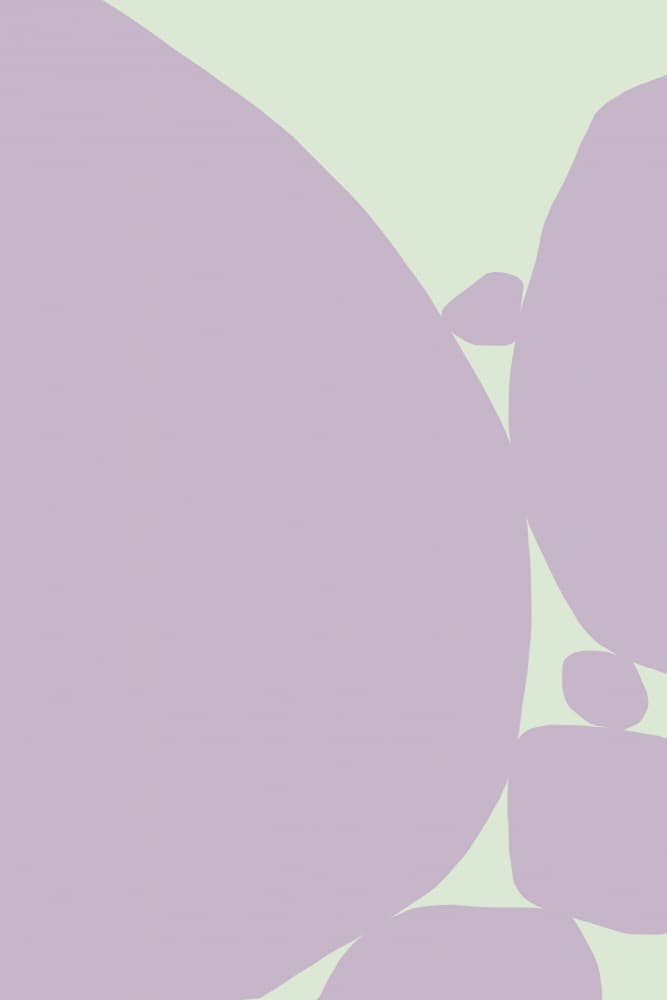 Calm Lavender Shapes by Treechild — canvas wall art