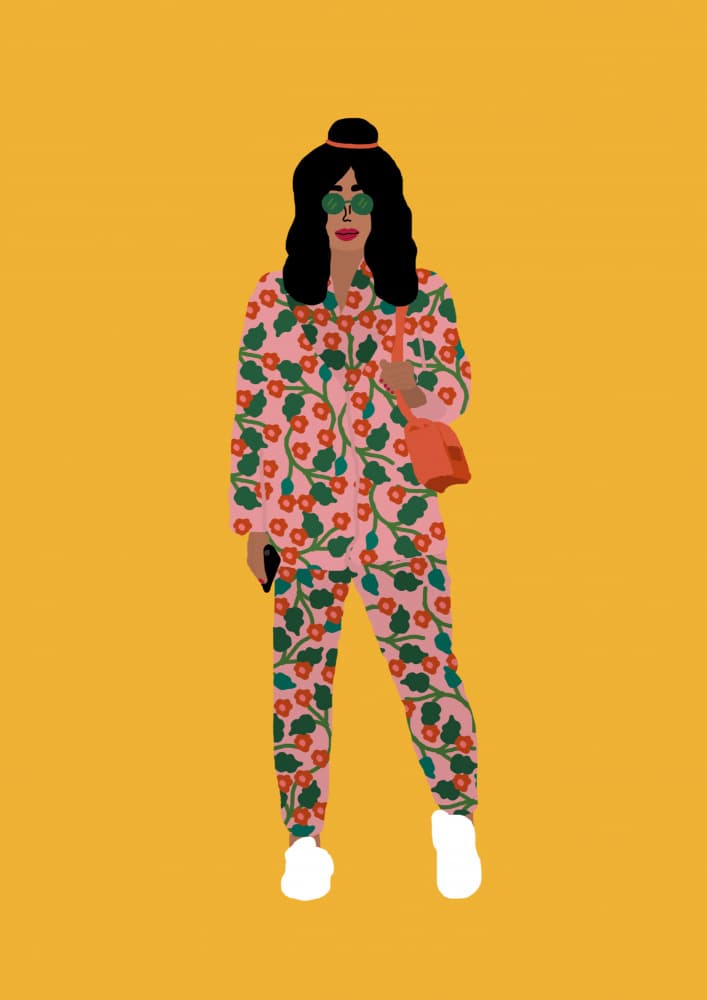 Fashion Week Girl by Rafaela Mascaro — canvas wall art