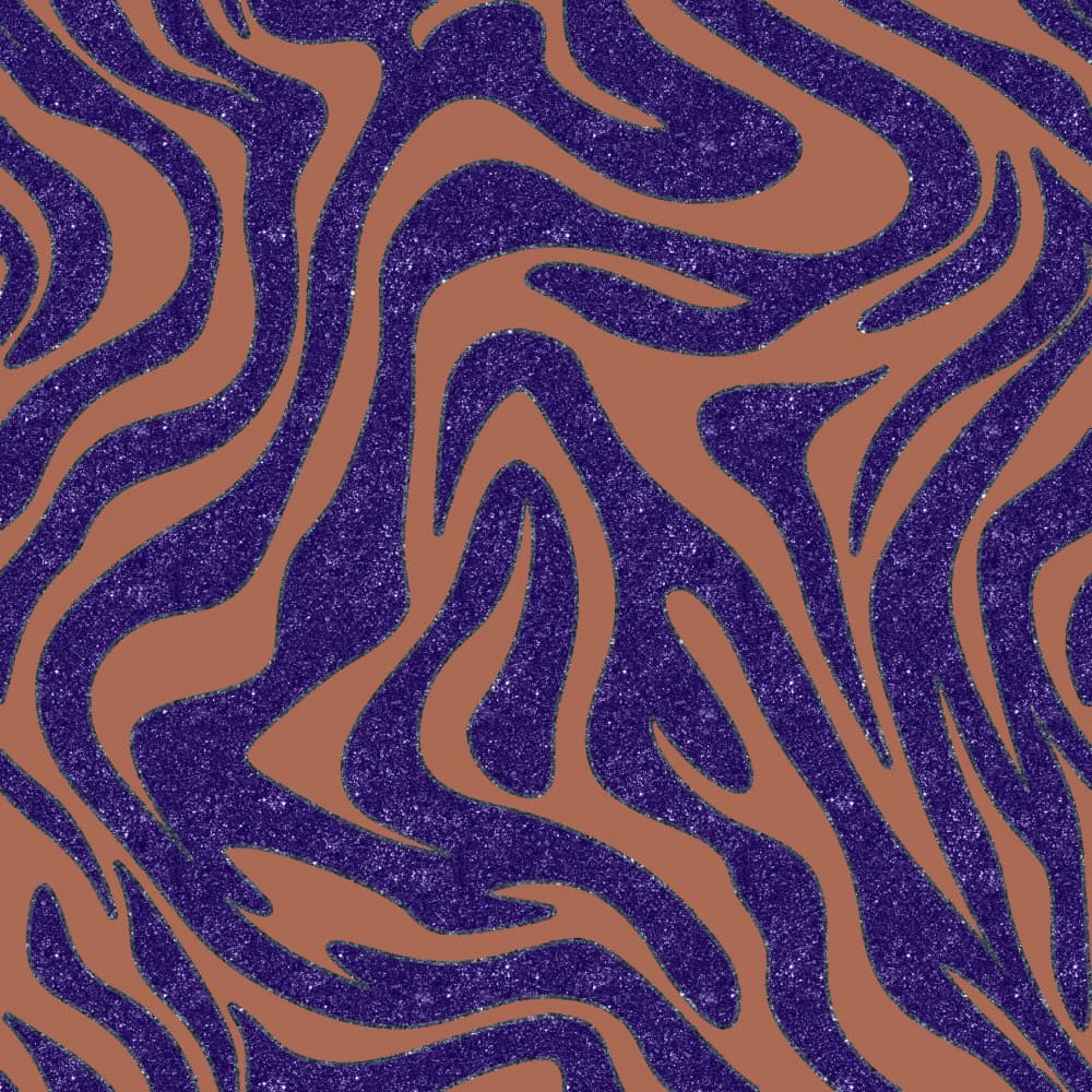 Glittering Indigo Stripes by Bilge Paksoylu — canvas wall art