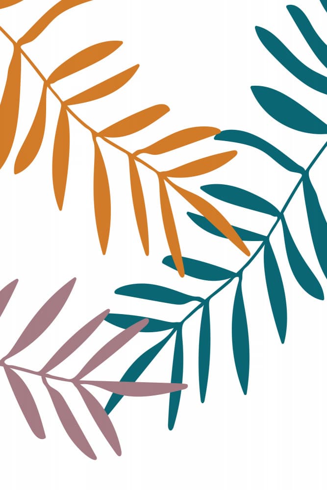 Abstract Botanical Boho Leaves 19 by Dina Dankers — canvas wall art