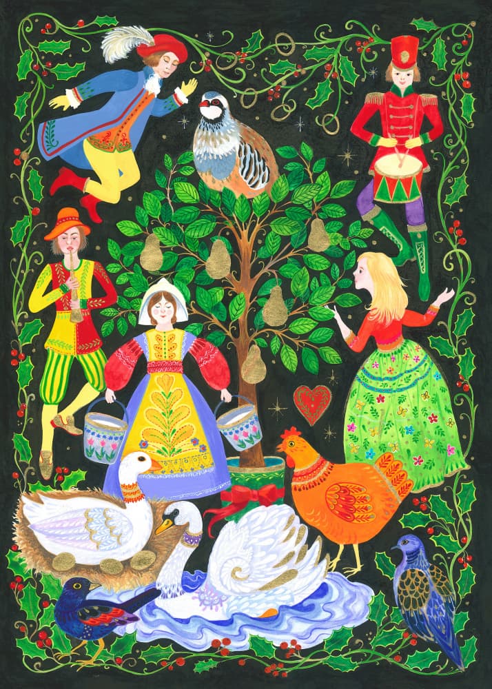 The Twelve Days of Christmas by Isabelle Brent — canvas wall art