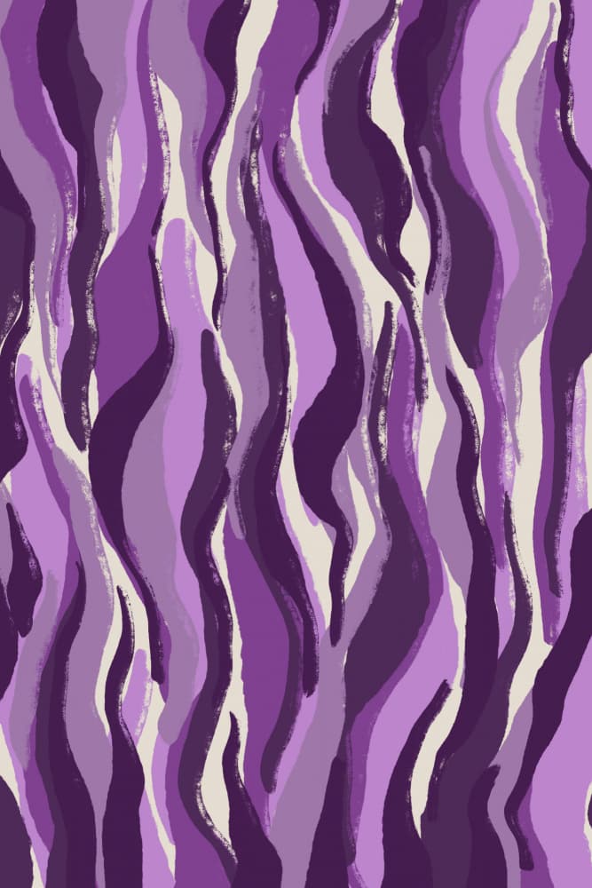 Purple Flame Waves by Treechild — canvas wall art
