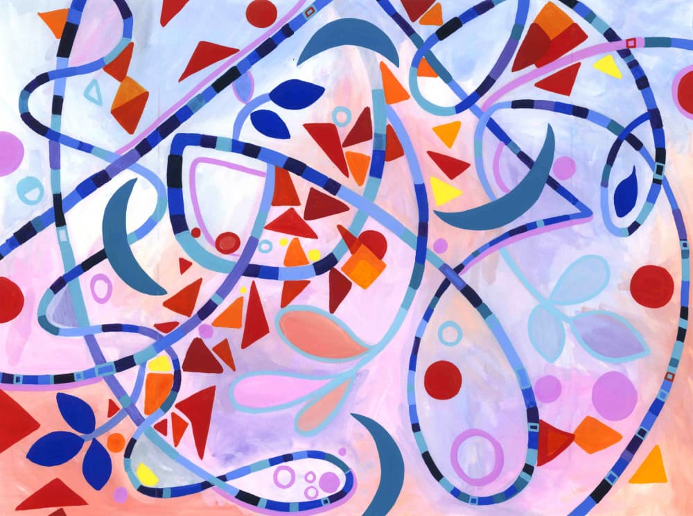 Colorful Whirlwind by Isabelle Brent — canvas wall art