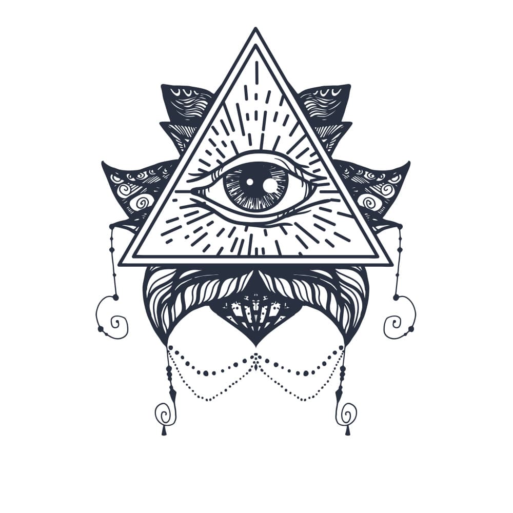 All Seeing Eye Mandala by Marika Barsrsind — canvas wall art