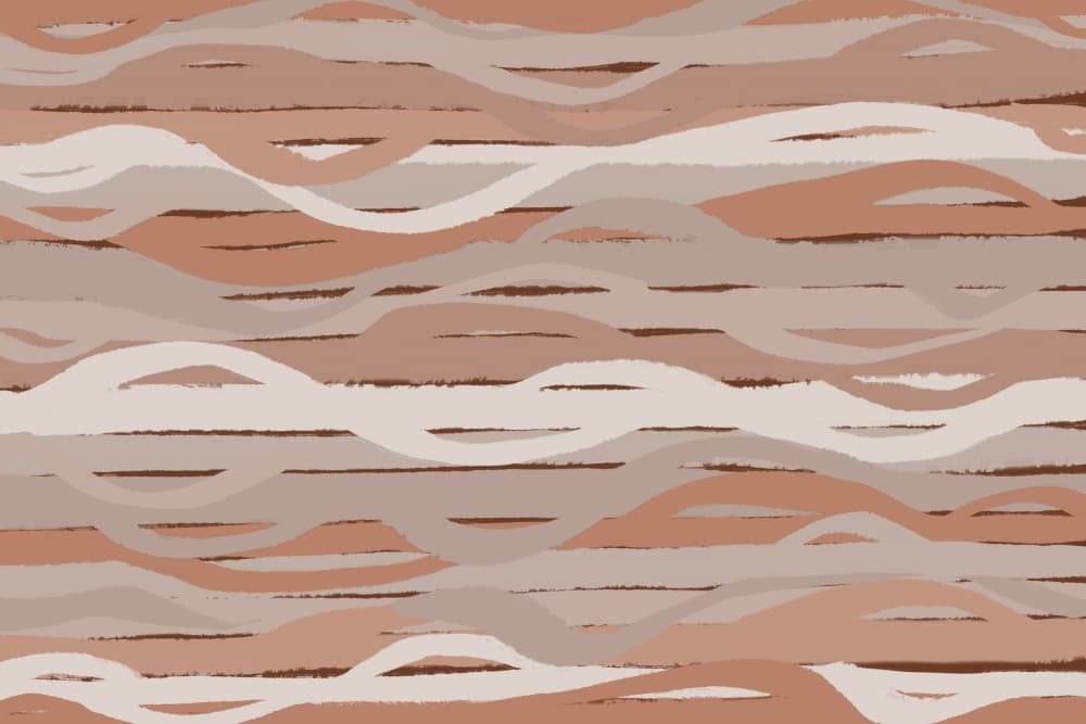 Earthy Waves by Treechild — canvas wall art