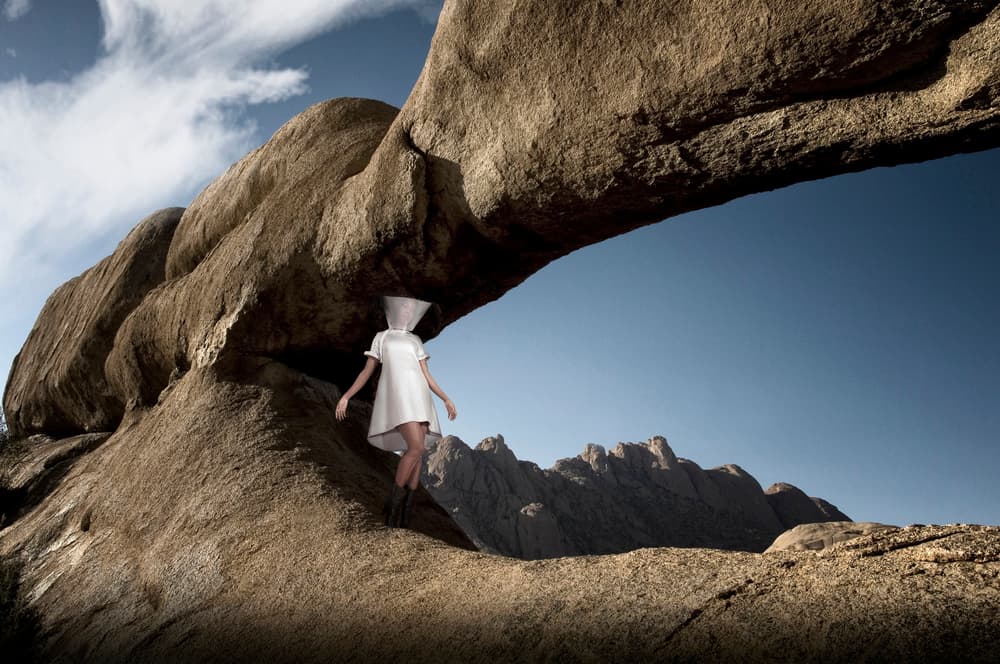 Mysterious Desert Figure by Christine von Diepenbroek — canvas wall art