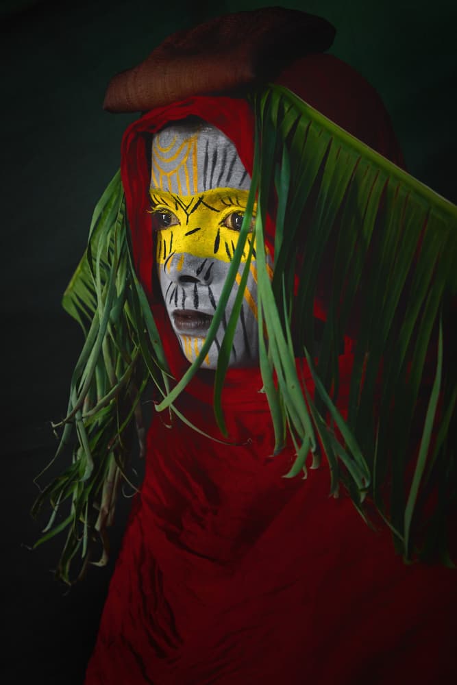Intense Cultural Portrait by Nilendu Banerjee — canvas wall art