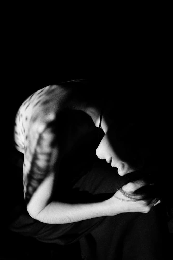 Pensive Woman Profile by Marco De Waal — canvas wall art