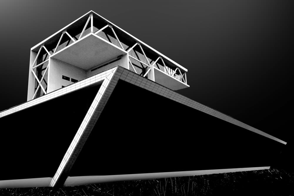 Modern Geometric Architecture by Henk Langerak — canvas wall art