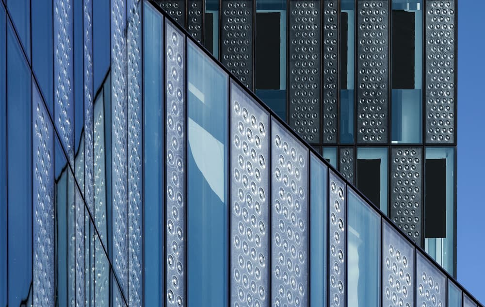 Textured Blue Facade by Henk van Maastricht — canvas wall art