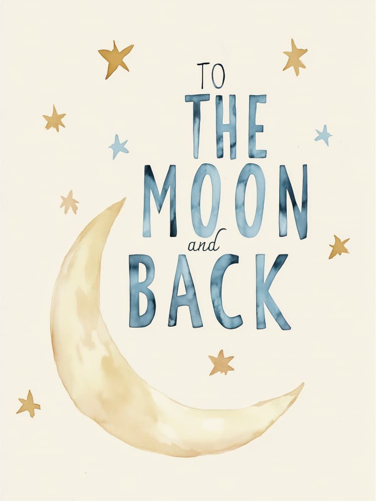 Lunar Love Journey by Treechild — canvas wall art