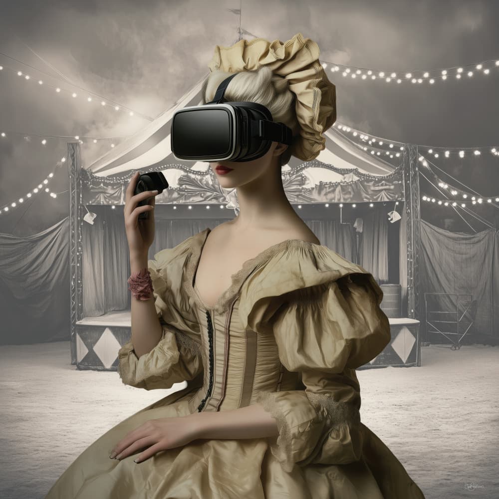 Rococo VR Player by Sue Skellern — canvas wall art