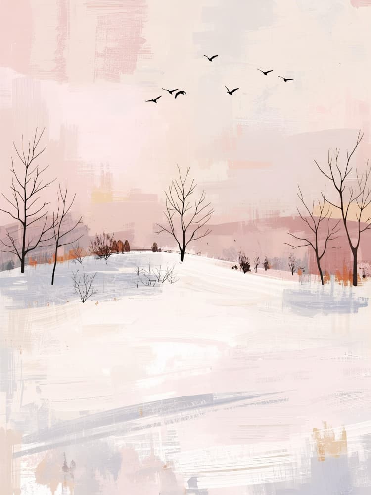 Peaceful Winter Morning by Ohkimiko — canvas wall art