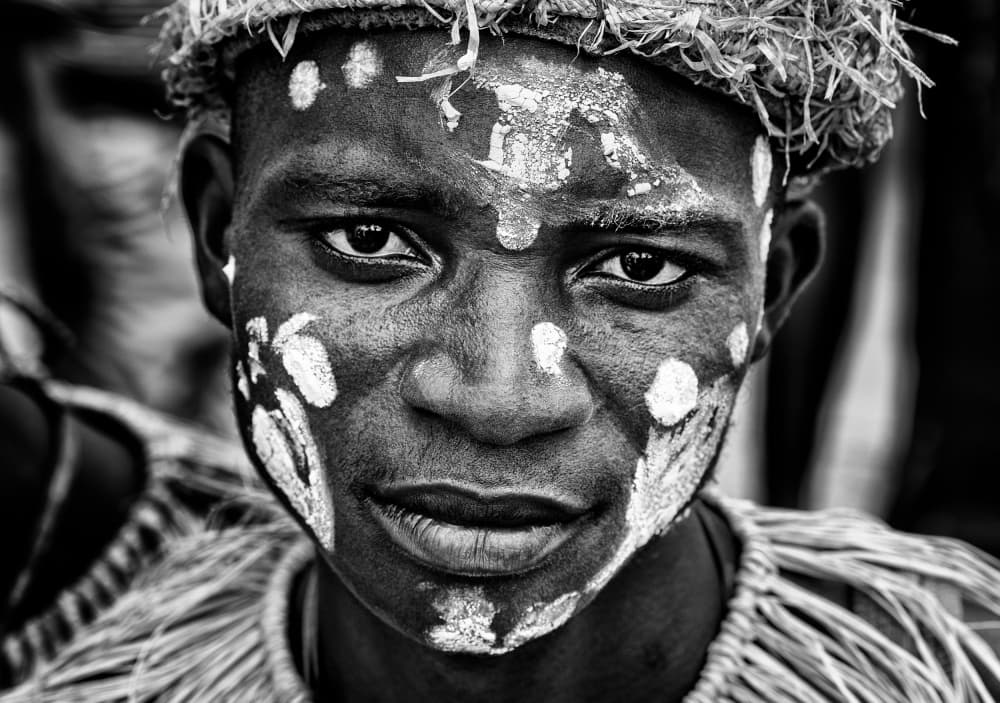 African Tribal Gaze by Joxe Inazio Kuesta Garmendia — canvas wall art