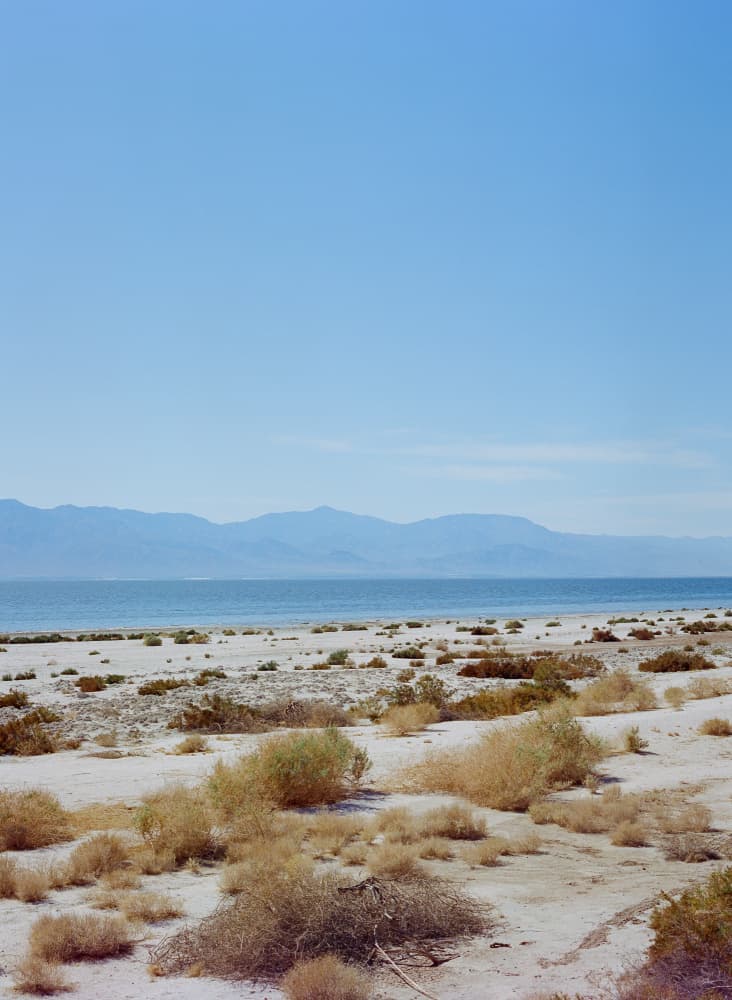 Desert Lake Mountains by Bethany Young — canvas wall art