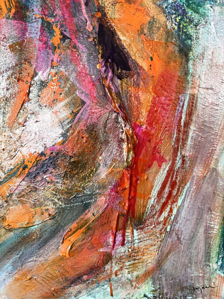 Crimson Geode by Dorothy Fagan — canvas wall art