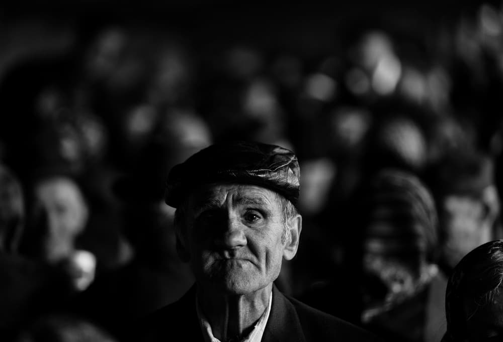 Old Man's Gaze by Julien Oncete — canvas wall art