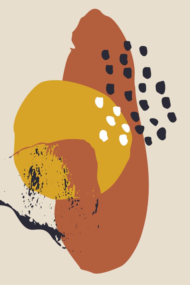 Abstract Organic Forms by Anna Rose — canvas wall art