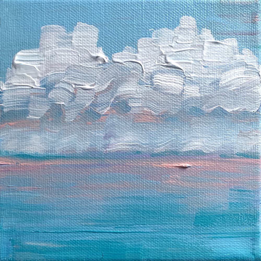Serene Ocean Clouds by Pauline Wegman | Key and Sea Creative — canvas wall art
