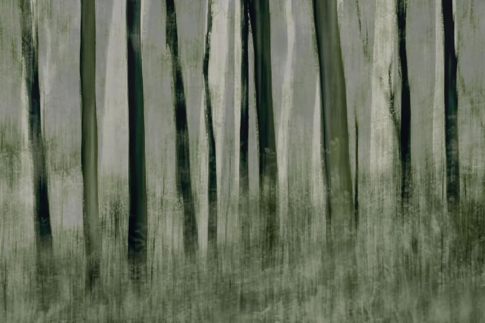 Trees in motion by Nel Talen — canvas wall art
