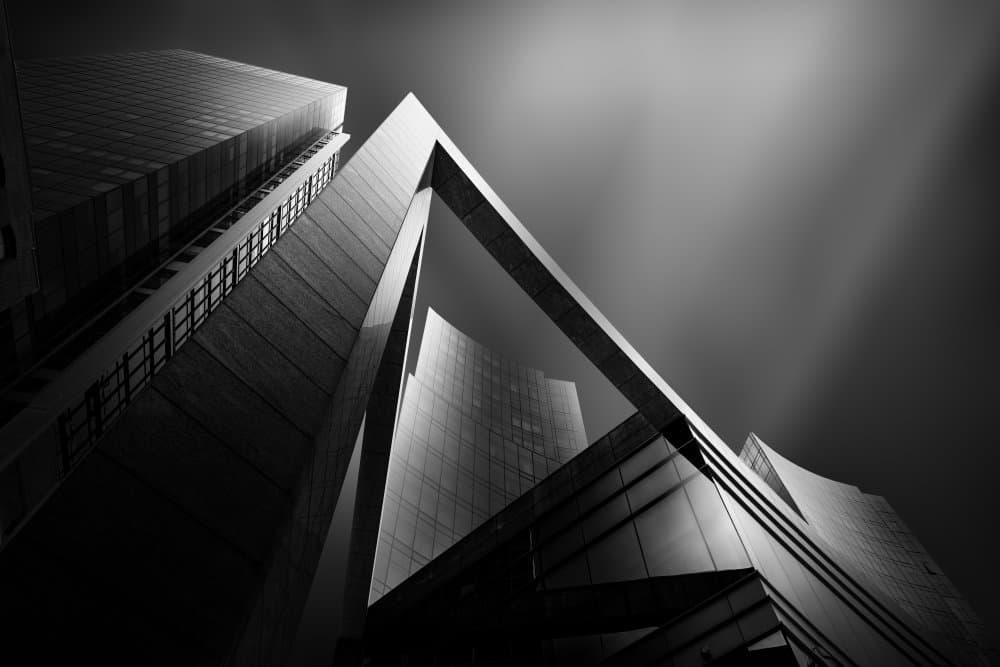 Modern Architectural Geometry by InTheMoment — canvas wall art