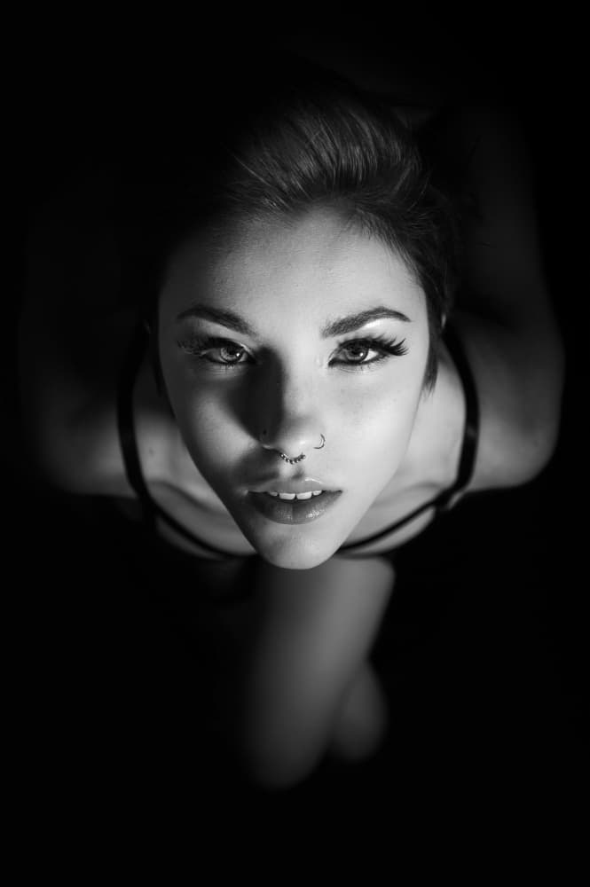 Intense Female Gaze by Toni Fidanza — canvas wall art