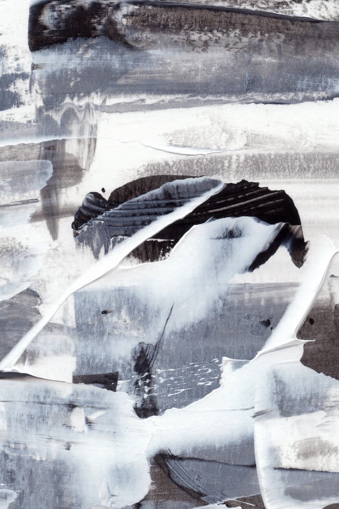 Monochrome Brushstrokes by uplusmestudio — canvas wall art