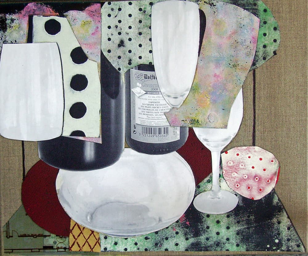 Modern Still Life Collage by Pascal Marlin — canvas wall art