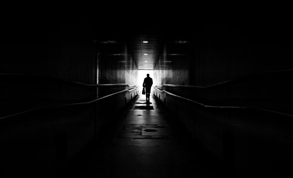 Lone Man Walking by Ezequiel59 — canvas wall art