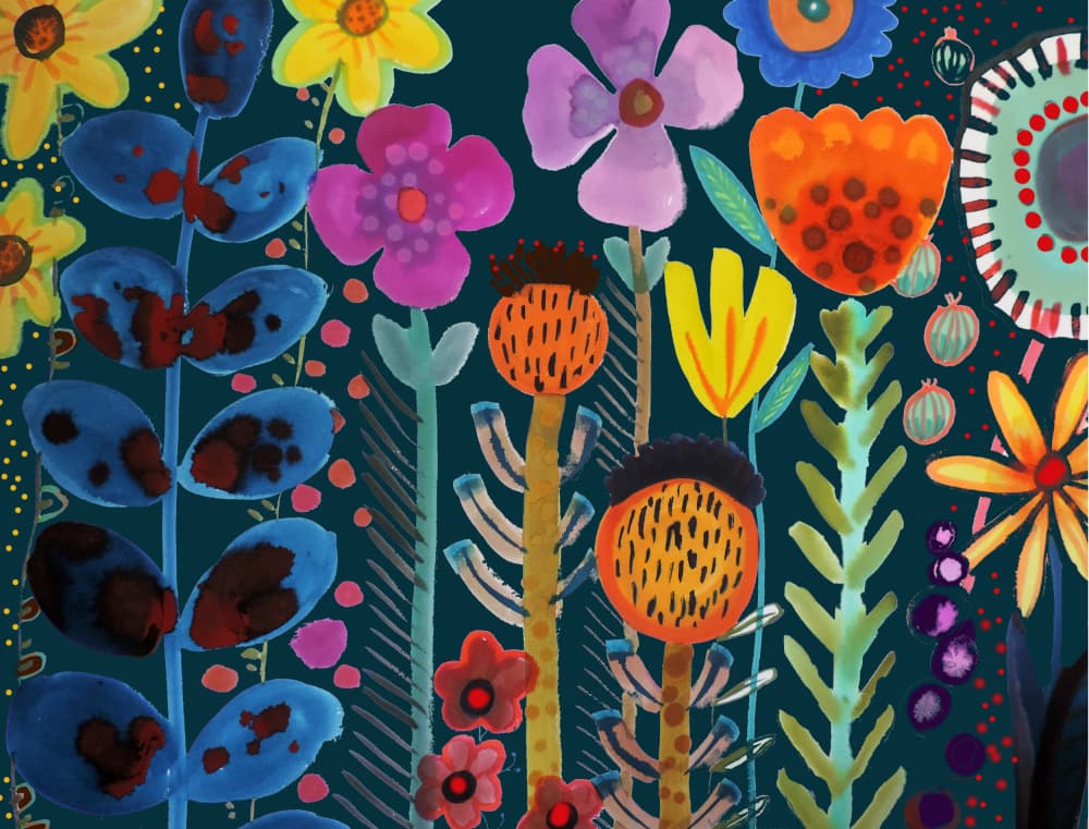 Silk Road (grand) by Sylvie Demers — canvas wall art